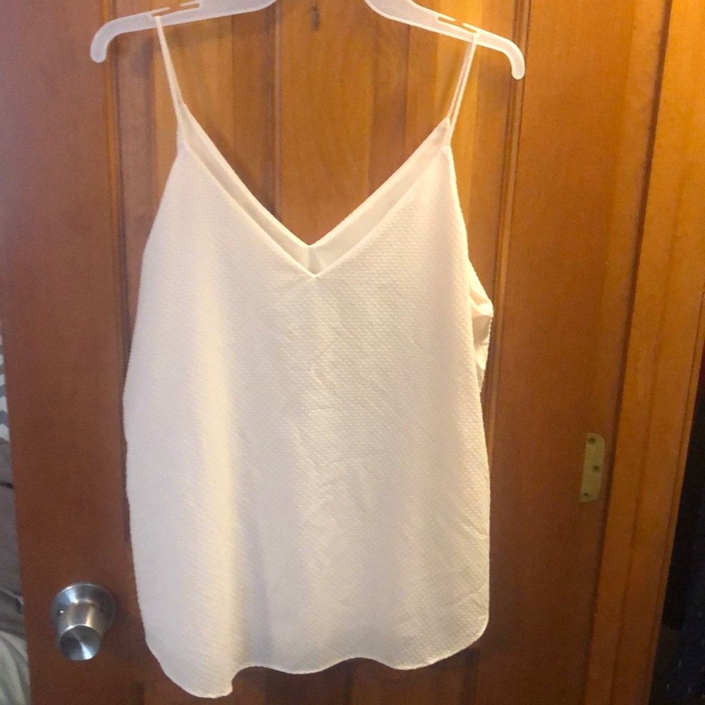 Spaghetti strap going out top